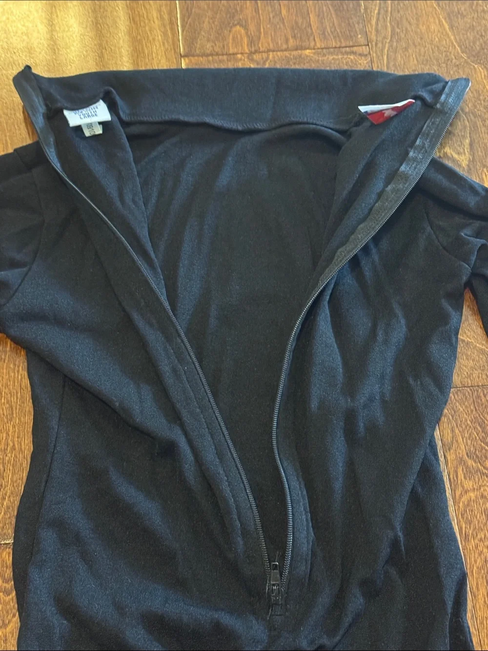 Chasse Girls' Black Long-Sleeve Turtleneck Bodysuit